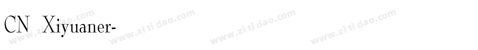 CN Xiyuaner字体转换
